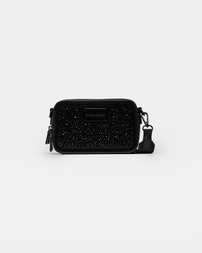 Mini bag New Penny en efecto cuero Negro