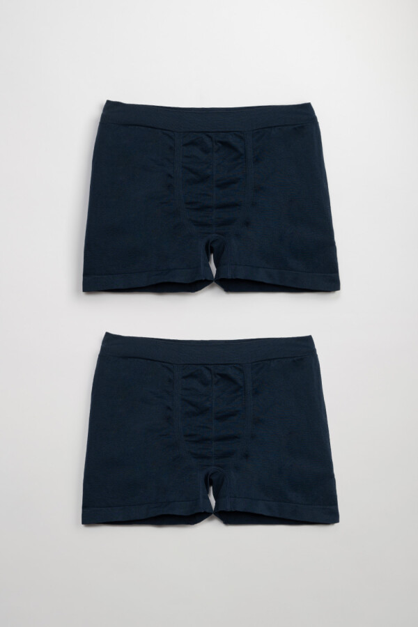 Boxer Microfibra Pack X2 Azul Marino