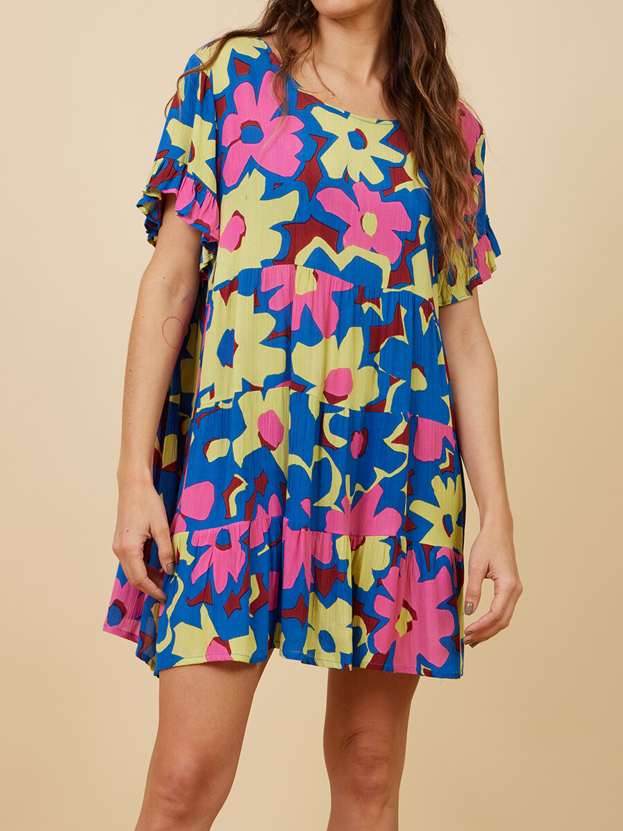 VESTIDO CORTO REBA RUSTY - Rosado 