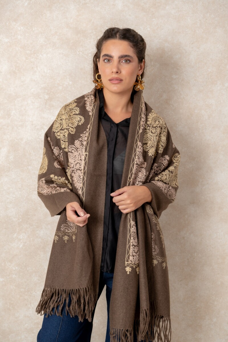 PASHMINA SIBILA - Chocolate 