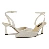 Zapato de Tacón Kelliey3 White 01 Suede