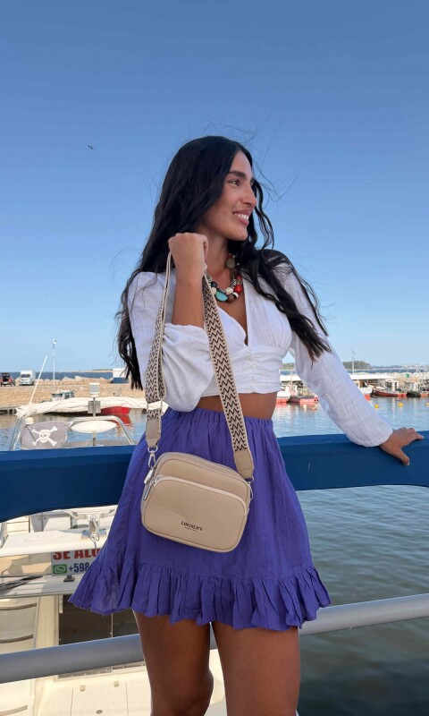 BANDOLERITA MORRAL PETUNIA GREIGE