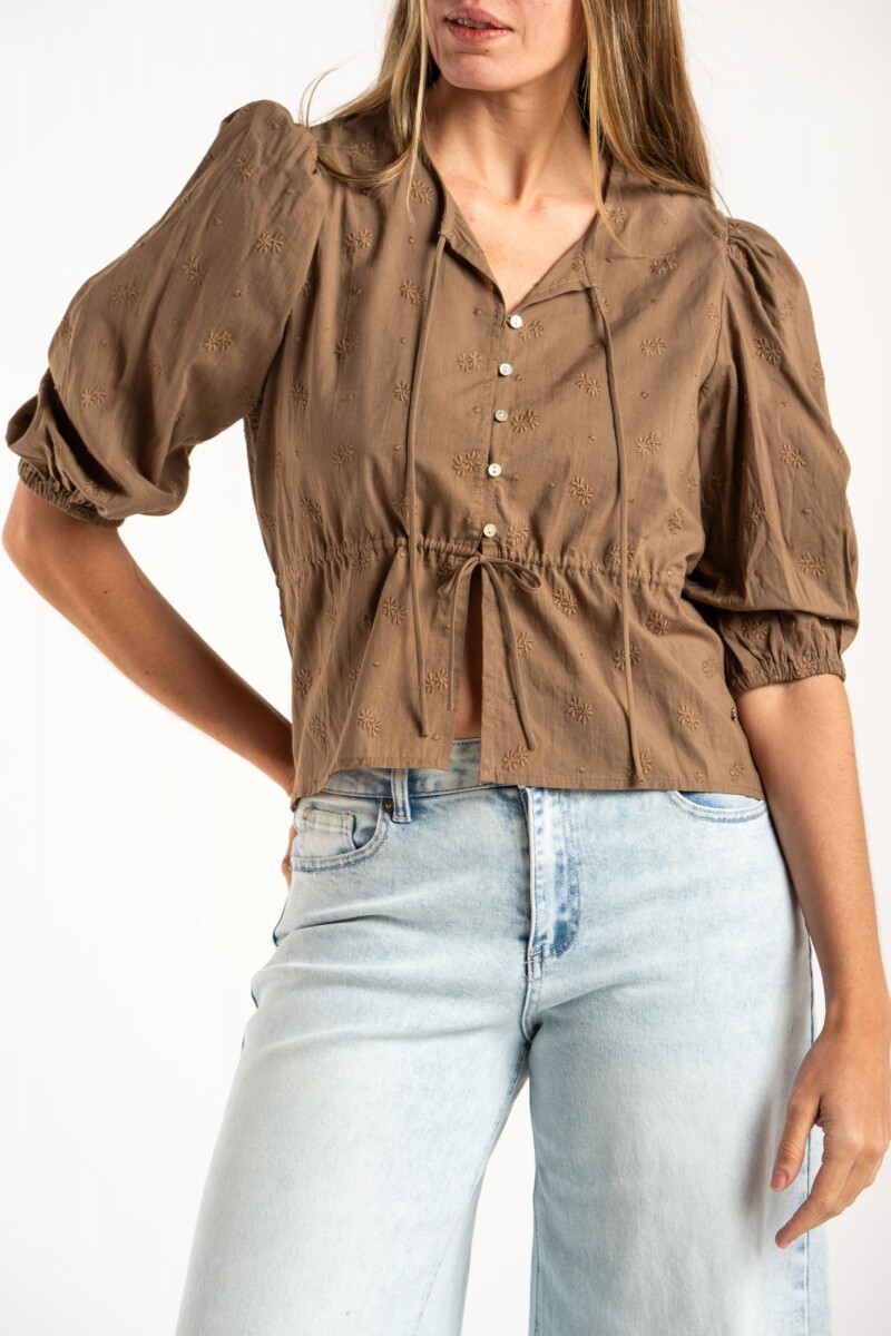 Blusa Broderie Oliva