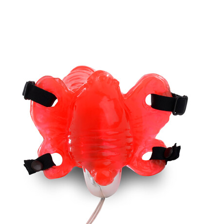 Estimulador Mariposa Con Bala Vibradora Rojo