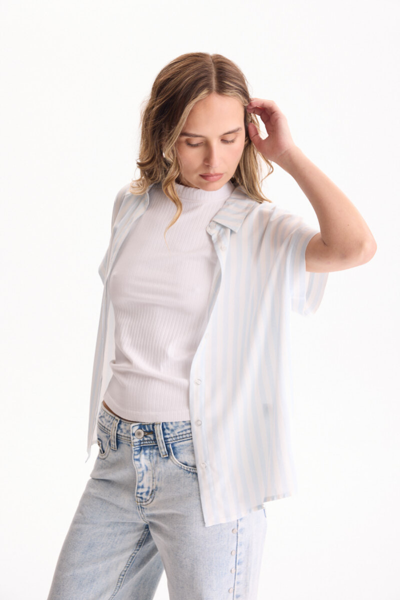 Camisa Hampton Celeste