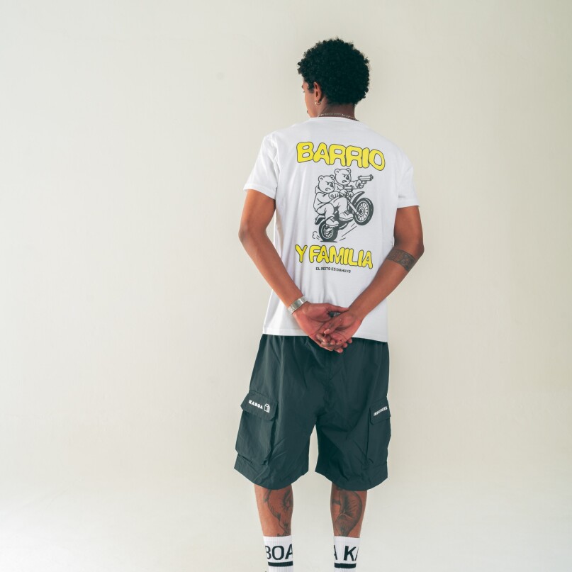 BERMUDA NYLON LOGO VERDE