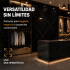 Placa PVC Símil Mármol Utilizables 2,2X1,22 Resistente 3Mm Negro
