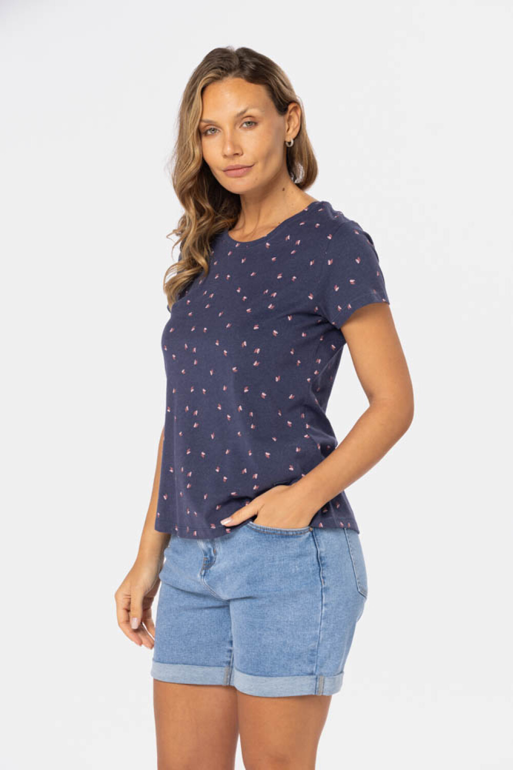 REMERA ESTAMPADA Azul