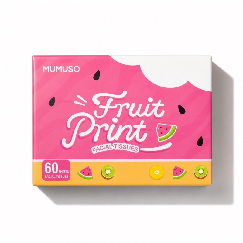 PAÑUELOS FACIALES ULTRA SUAVES SERIE FRUIT PRINT PAÑUELOS FACIALES ULTRA SUAVES SERIE FRUIT PRINT