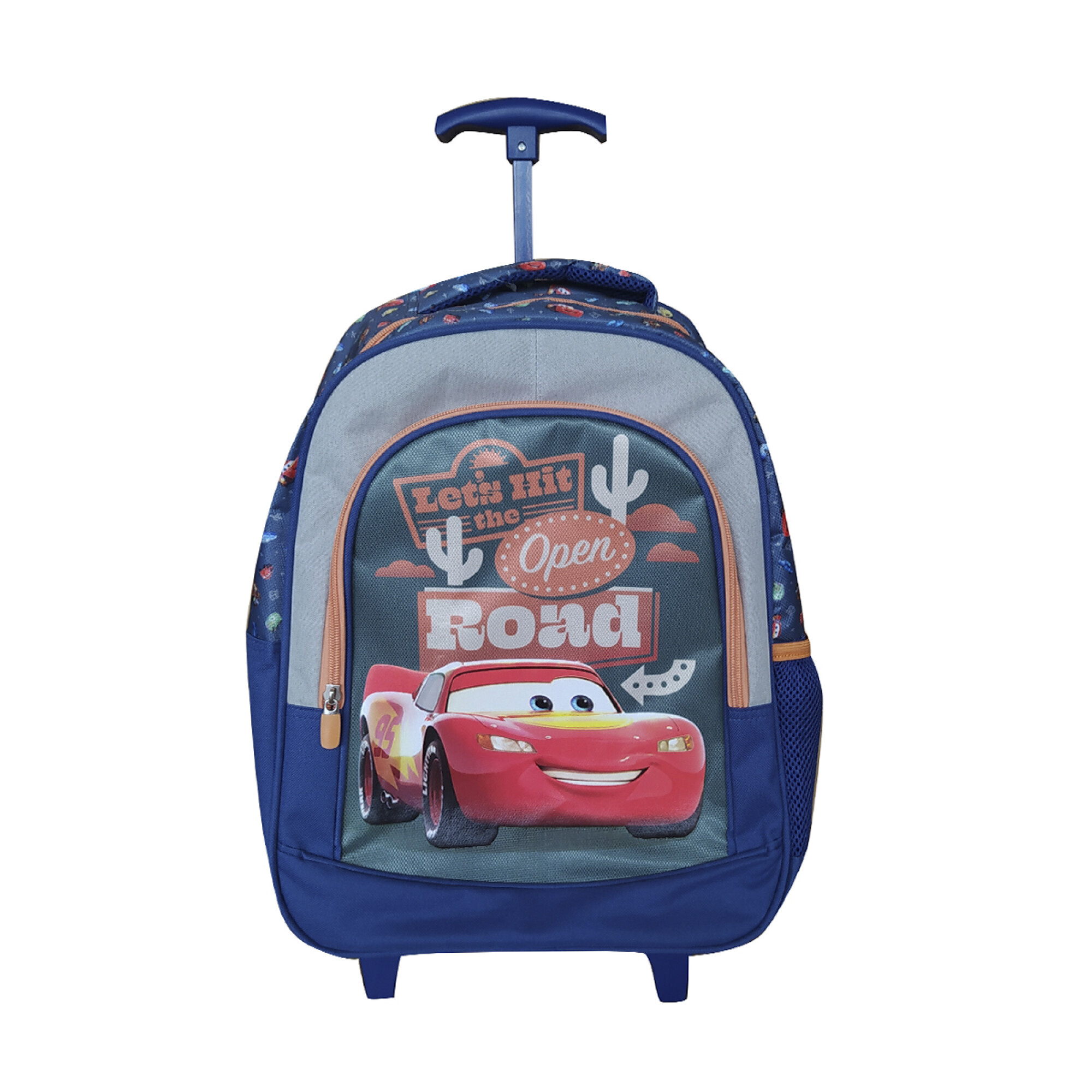 Mochila Infantil Cars con Carro Jacquard Grande 40 x 30 cm - AZUL ...