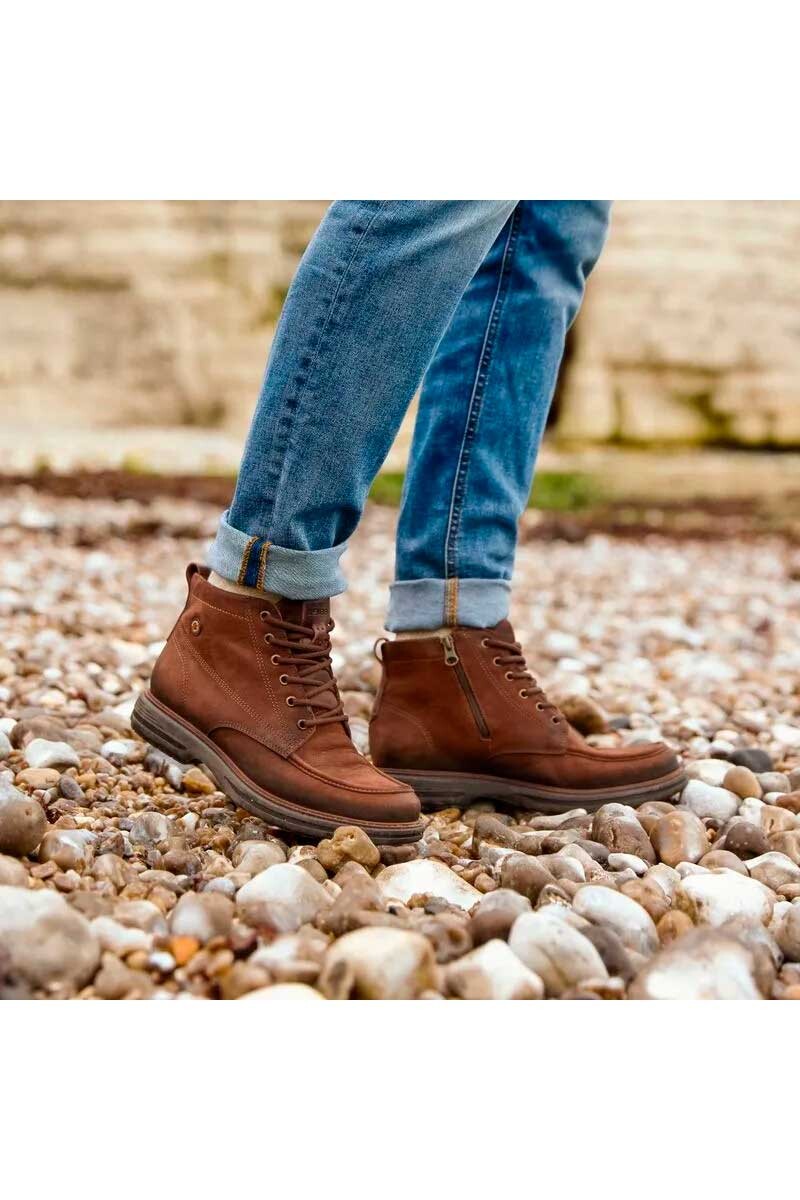 BOTA PEGADA BORCEGO CUERO 181003 Marron