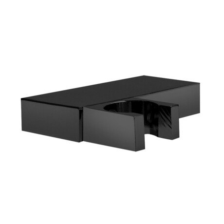 GRIFERIA SOPORTE TELEFONO DUCHA NEGRO MATE BAÑO ACCESORIO NEGRO