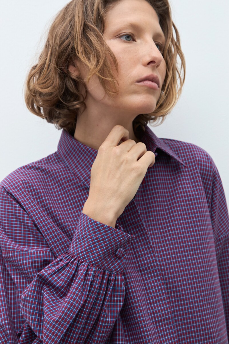 Camisa a cuadros rojo