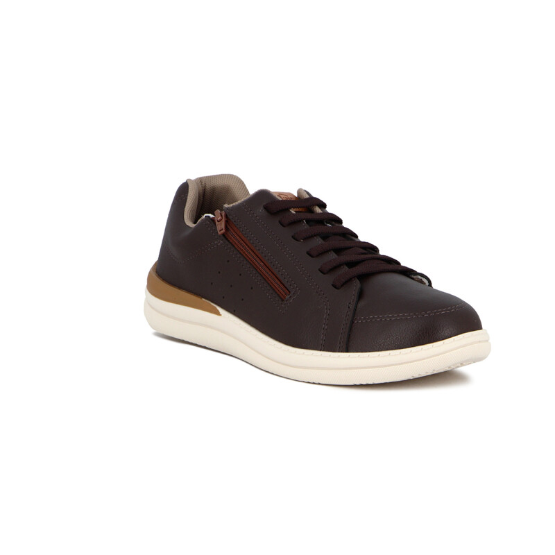 Br Sport Zapato Casual Acordonado Cafe