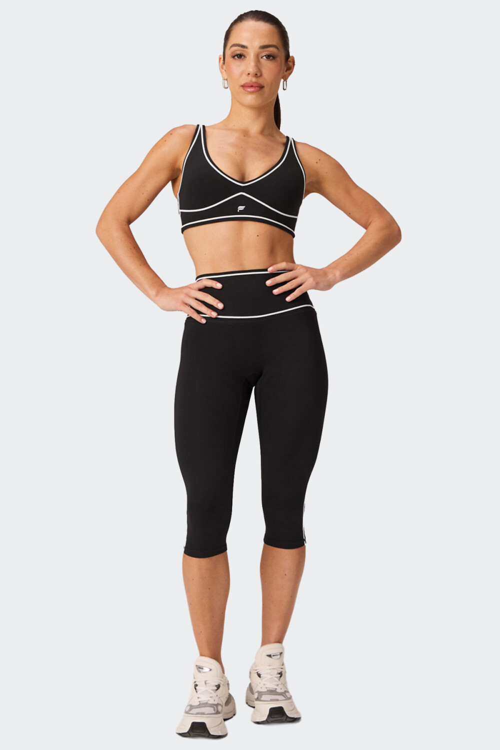 Bra Fabletics Deportivo PureLuxe Longline Negro