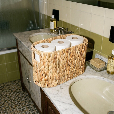 Cesta cuadrada Jacinto de agua Cesta cuadrada Jacinto de agua