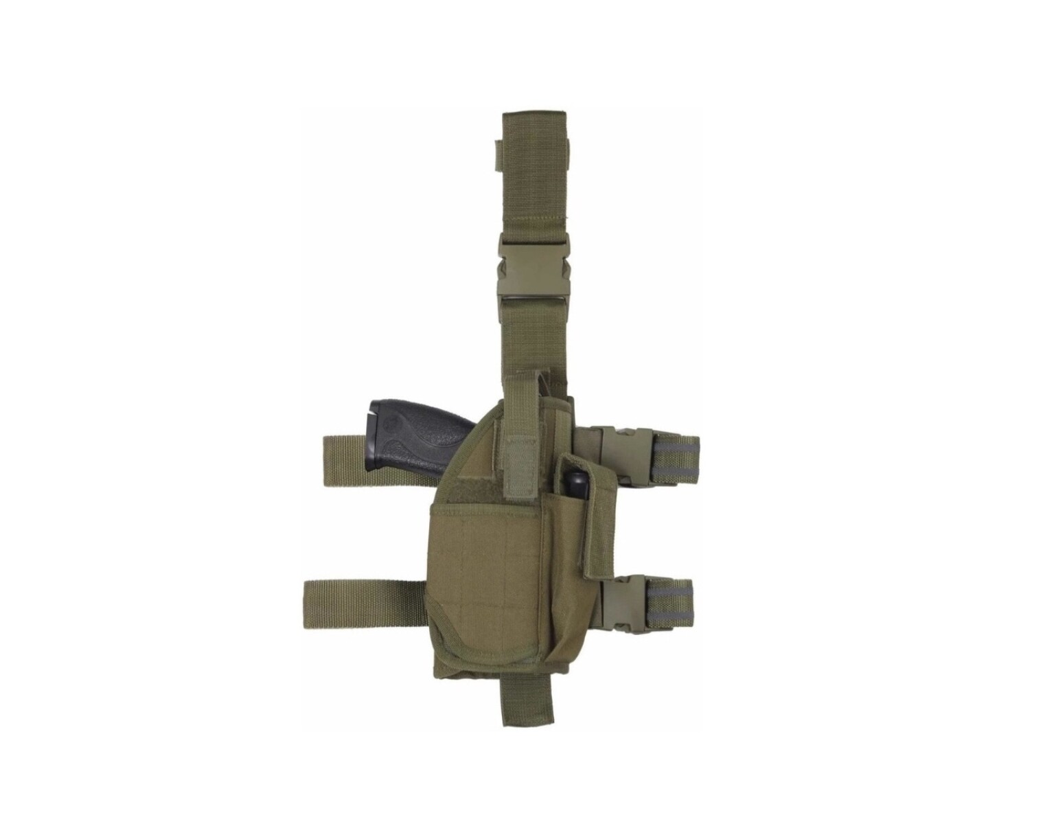 Muslera universal en tela con porta cargador - Verde 