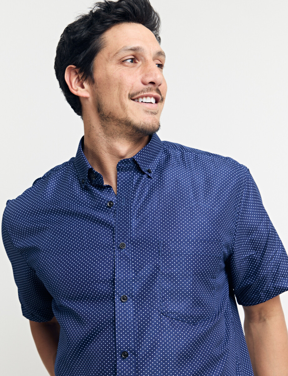 012660 CAMISA HARRINGTON LABEL Azul Osc/bla