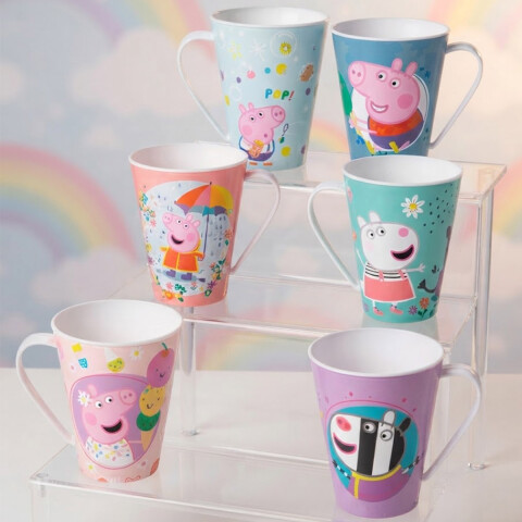 Taza de Plástico Peppa Pig 360 ml Diseños Surtidos COLORES SURTIDOS