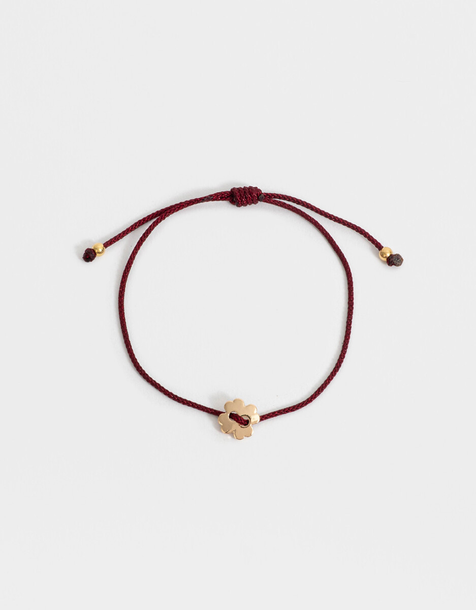 Pulsera Flexible Dije Trebol 