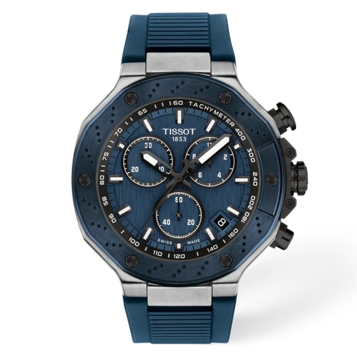 Reloj Tissot T-race 45mm Azul Caucho Hombre T1414172704100 