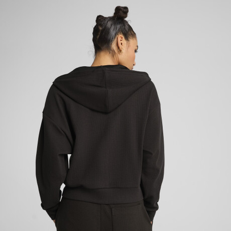 HER Comf.Crop full-zip Hoodie 68505601 Negro