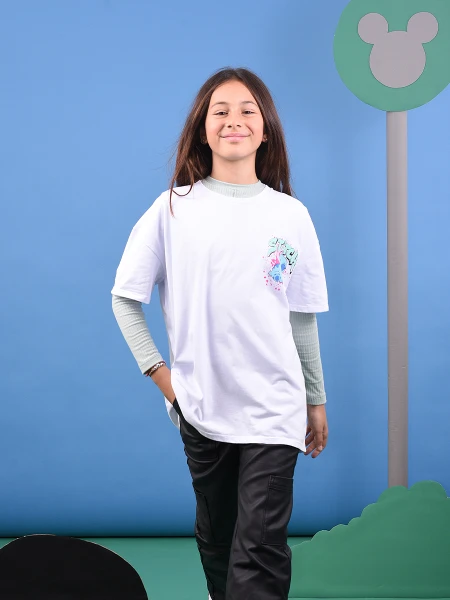 REMERA GRAFFITI STITCH BLANCO