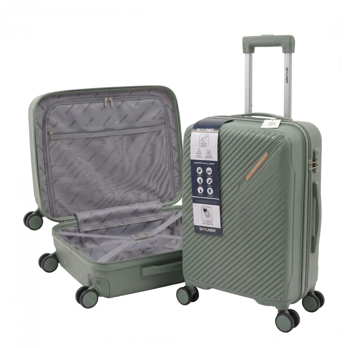 VALIJA SKYLINER SOLARIS VERDE S 
