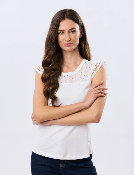REMERA LISA DE ALGODÓN Blanco