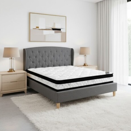 Sommier 1 Plaza Hamptons Mercury Con Respaldo 80x185 Sommier 1 Plaza Hamptons Mercury Con Respaldo 80x185