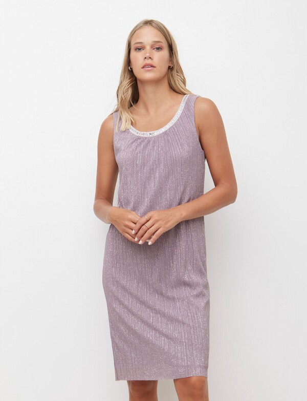 Vestido Y Chaqueta Brillos TOSTADO