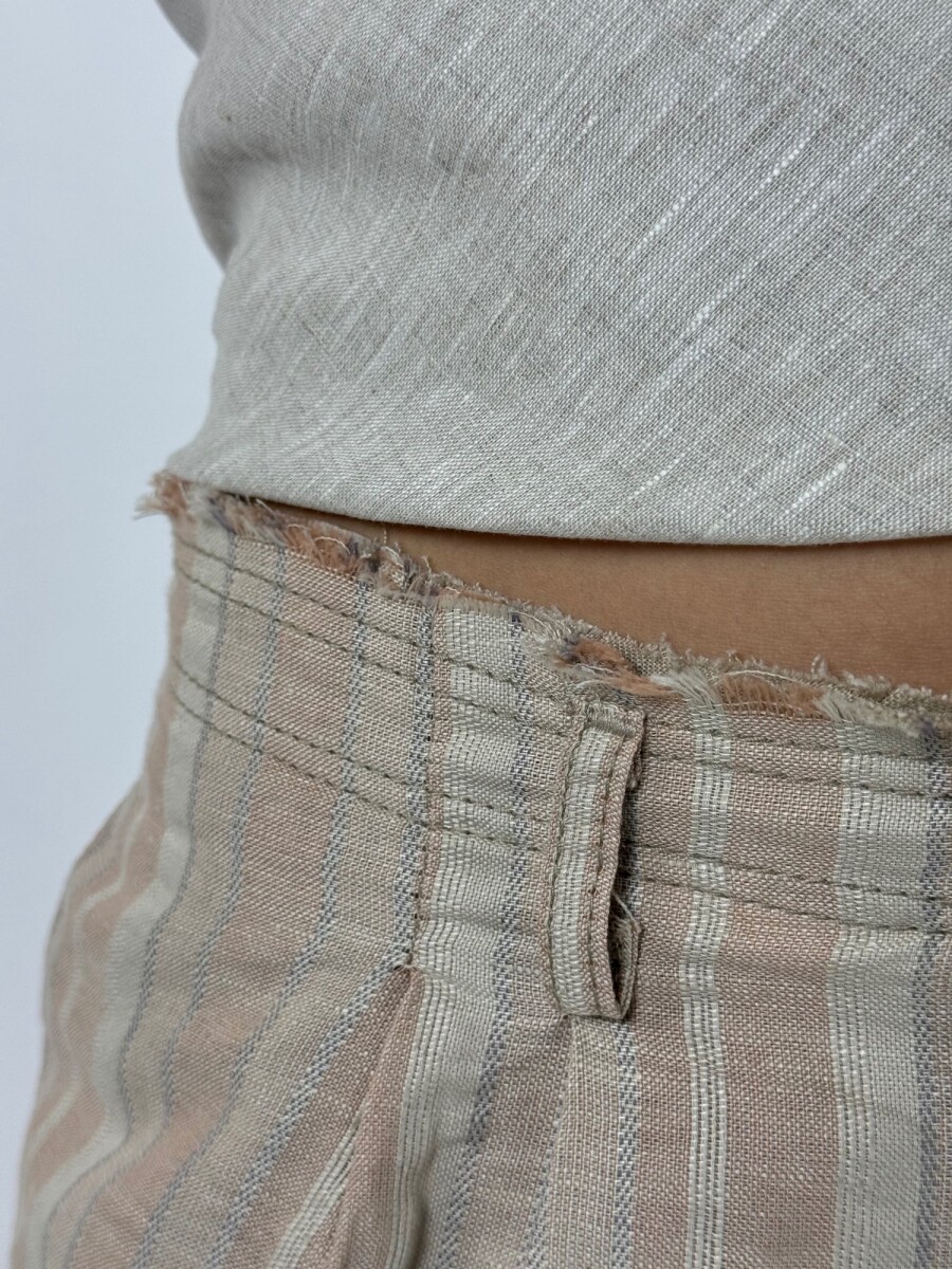 PANTALON MANHATTAN RAYADO - BEIGE 