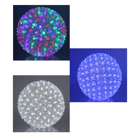 BOLA NAVIDEÑA LED X200 LUCES C/FLORCITAS 16645 Q20 BOLA NAVIDEÑA LED X200 LUCES C/FLORCITAS 16645 Q20