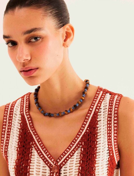 CHALECO DE PUNTO CON BOTONES ROJO