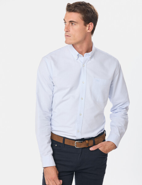 CAMISA SPORT OXFORD Celeste