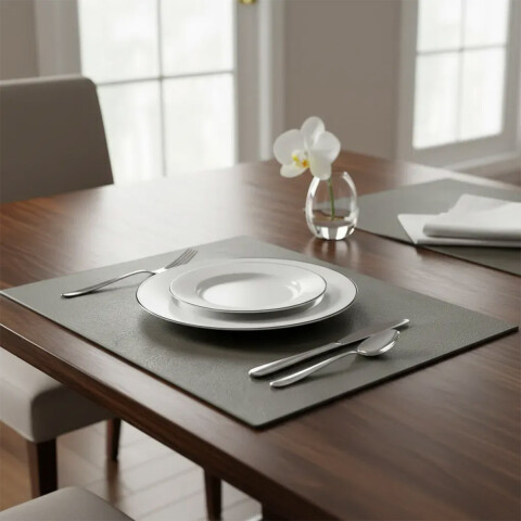 Individual Simil Cuero Laminado Home Class 30 x 45 cm GRIS