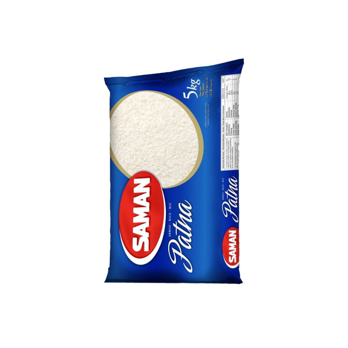 ARROZ SAMAN PATNA (BOLSA AZUL) 5KG 