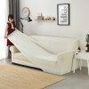 Funda Sillón 2 Cuerpo Lisa crema