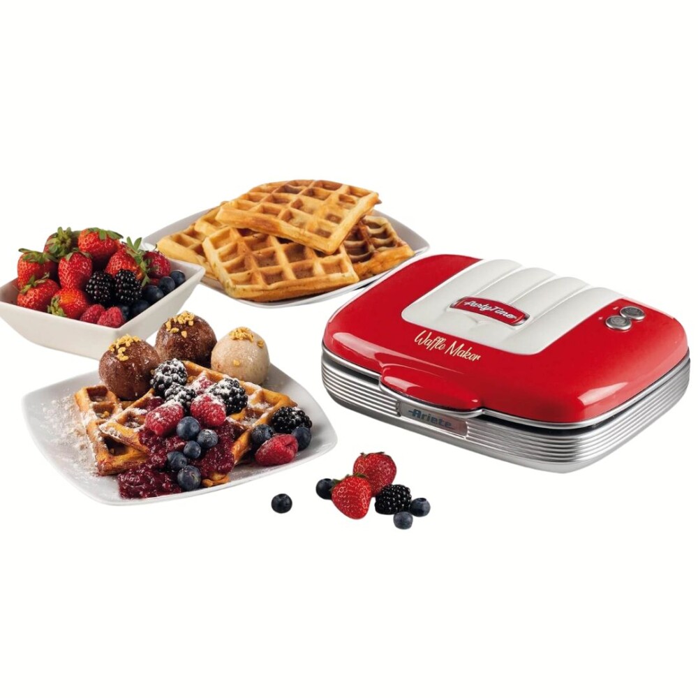 Wafflera Ariete Party Time 1973 Roja – Waffles Caseros en Minutos Wafflera Ariete Party Time 1973 Roja – Waffles Caseros en Minutos
