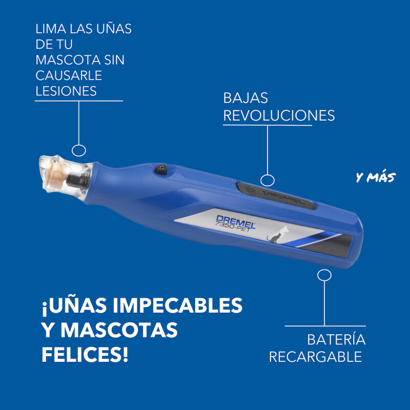 Lixador elétrico de unhas Dremel PET\_26 Dremel Unica