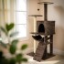 Gimnasio Rascador Para Gato Torre Casa Hamaca Escalera Atrix Variante Color Marron