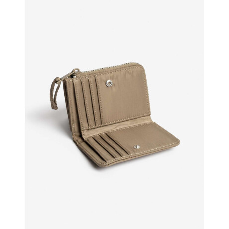 Billetera Nylon Con Cierre Verde Oliva