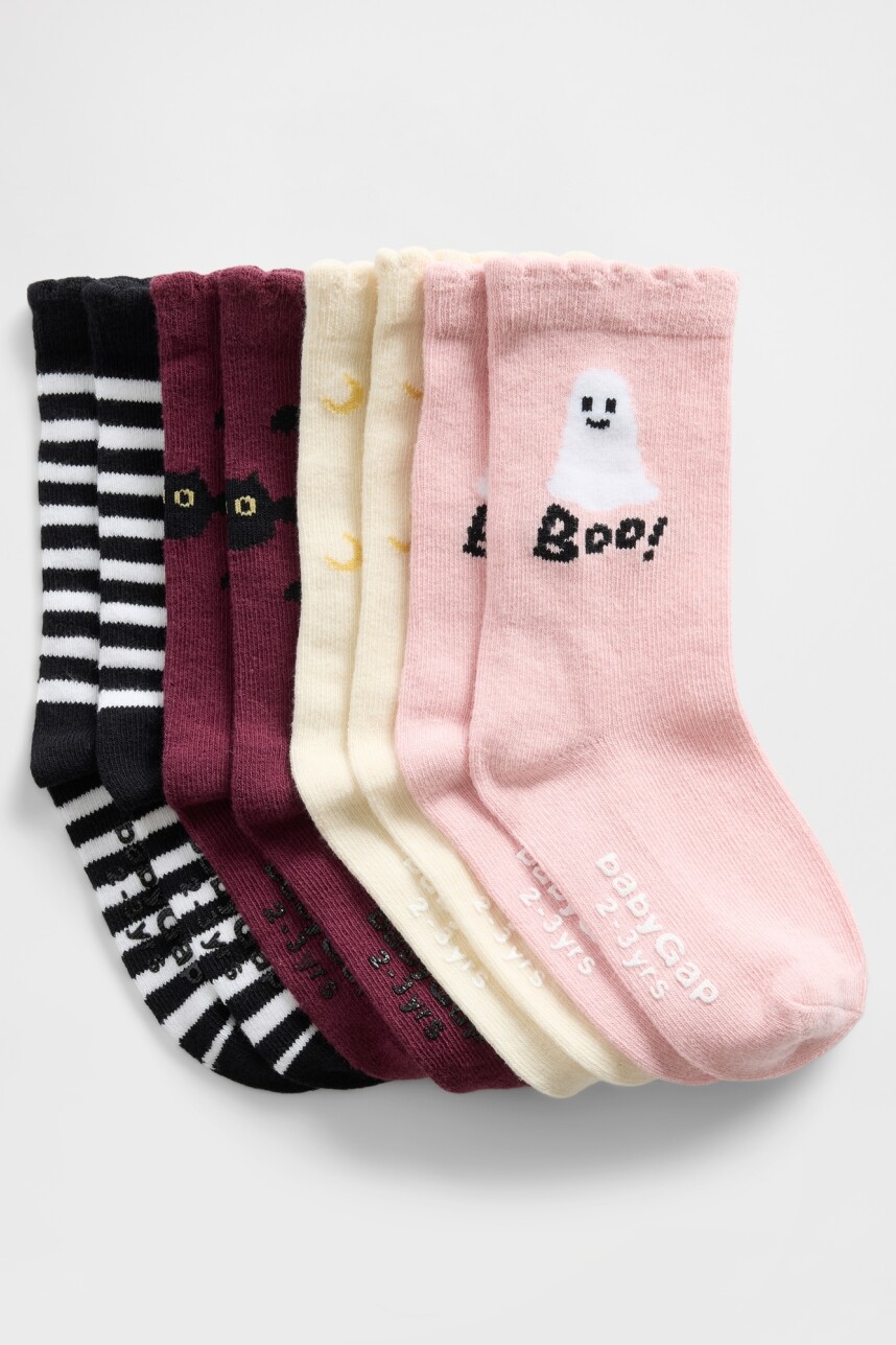 Medias Pack X4 Toddler Niña Black 1