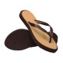 Sandalias Havaianas Top Point Fusion Mujer Marron Oscuro/Dorado