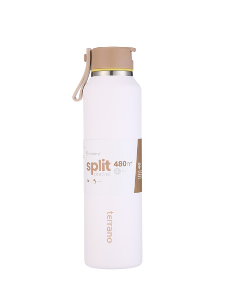 BOTELLA TERMICA SPLIT POCKET 480ML. Blanco