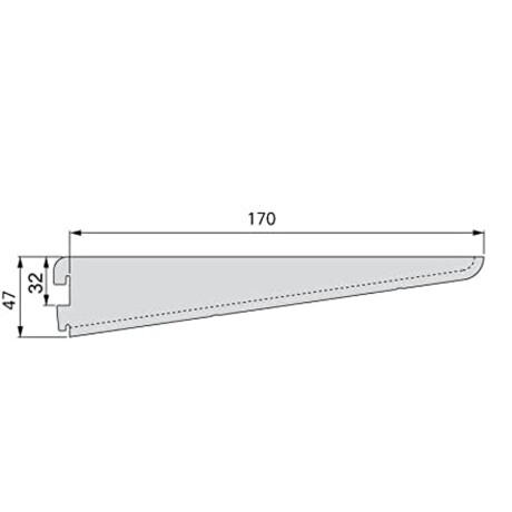 Mensula 17 Cm Para Rieles De Acero Mensula 17 Cm Para Rieles De Acero