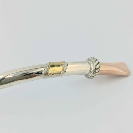 Bombilla de plata 925. Modelo MELO con boca de oro. Bombilla de plata 925. Modelo MELO con boca de oro.