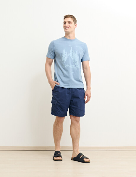 450401 SHORT HARRINGTON LABEL Azul Oscuro