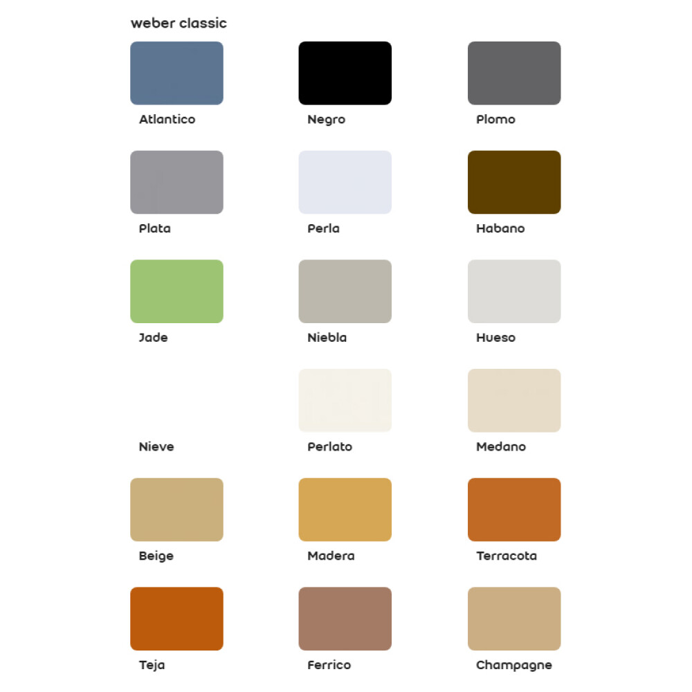 PASTINA WEBER CLASSIC COLOR GRIS PERLA X 2 KG. Pastina Weber Classic Color Gris Perla X 2 Kg.
