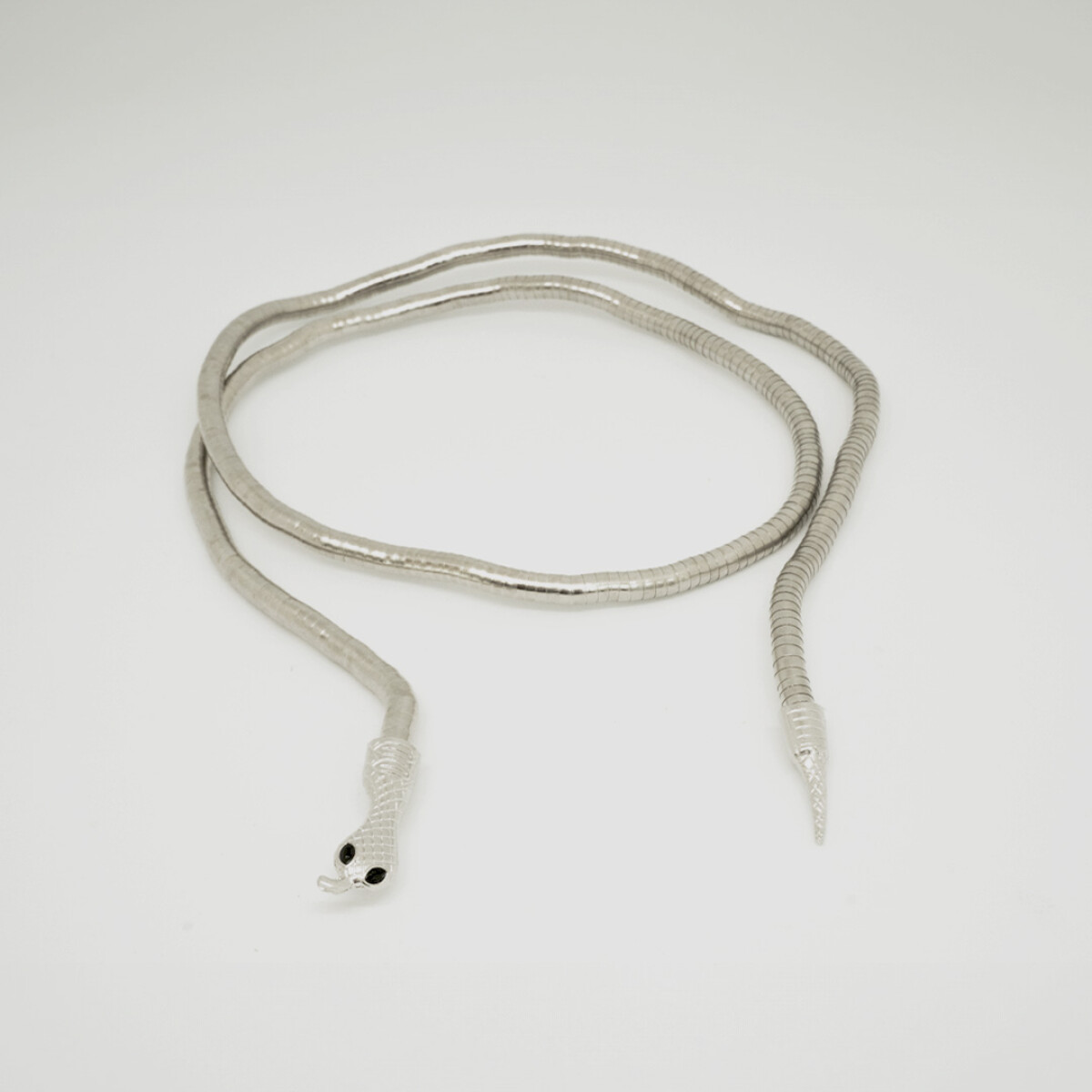 COLLAR SERPIENTE - PLATEADO 